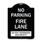 Signmission No Parking Fire Lane Do Not Jeopardize Our Heavy-Gauge Aluminum Sign, 24" x 18", BW-1824-23730 A-DES-BW-1824-23730 - alternate 1